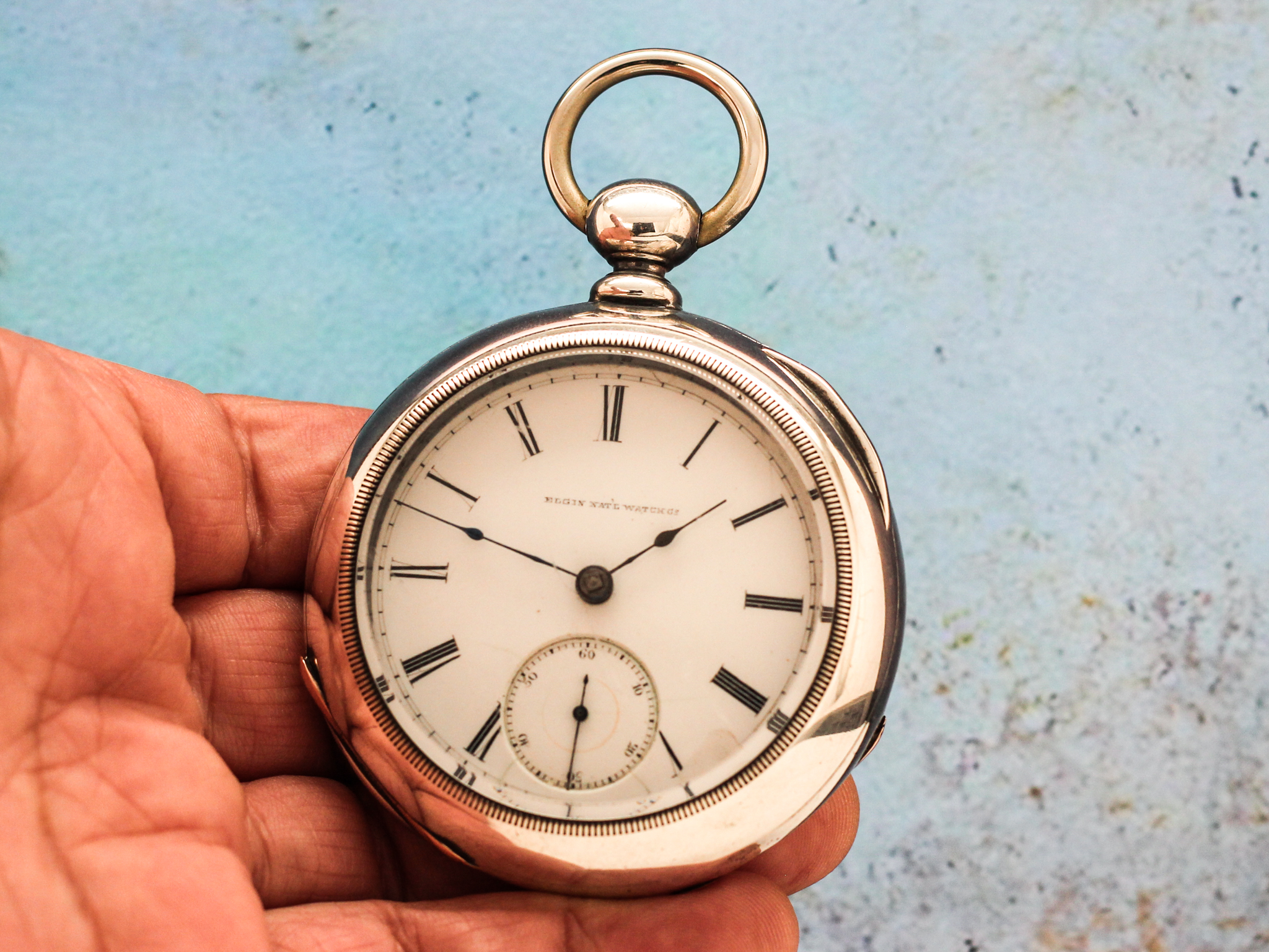 Elgin Key Wind Key Set c.1873 Shows Beatifully