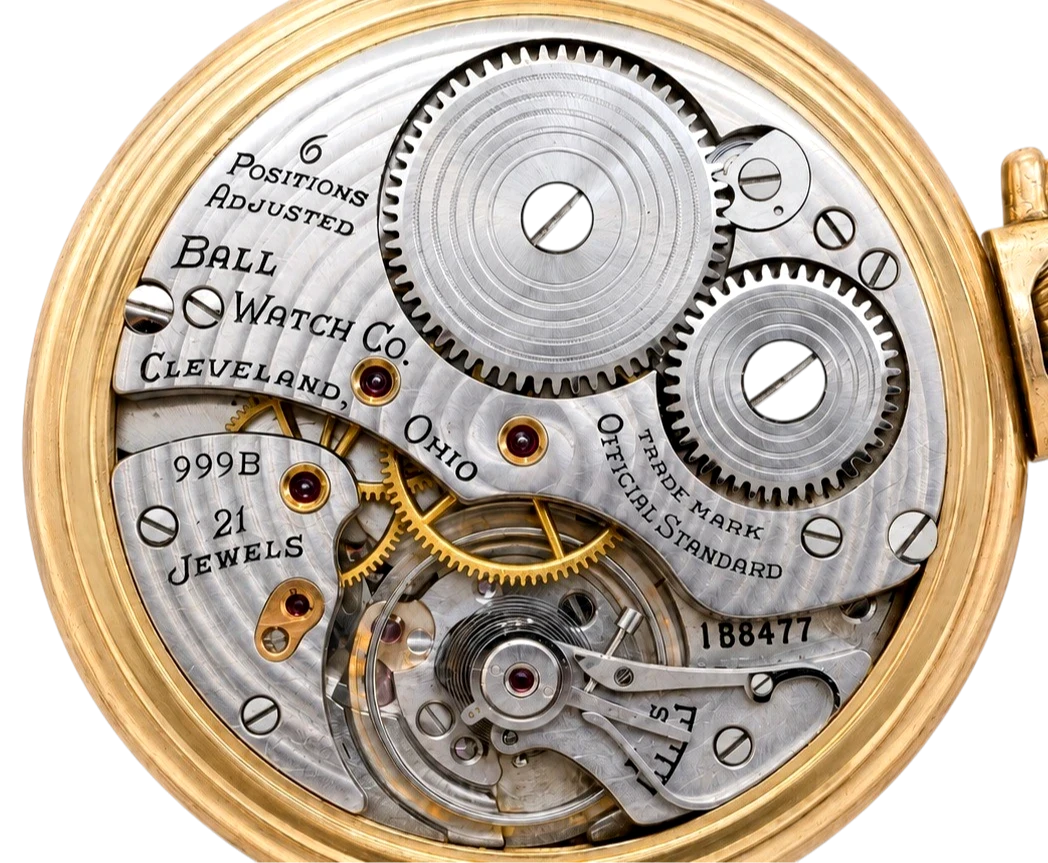 Ball 999B pocket watch movement