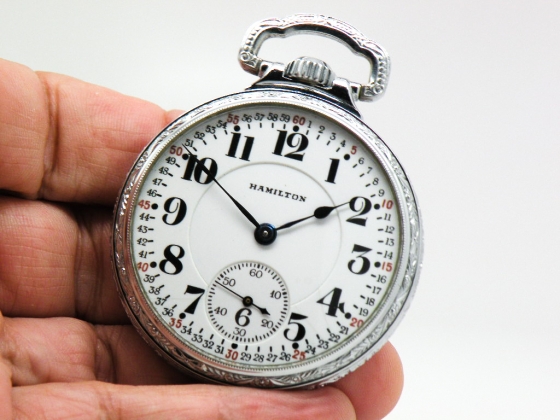 Antique Hamilton Pocket Watch Railroad Grade 992 Model 1 Housed in this ...
